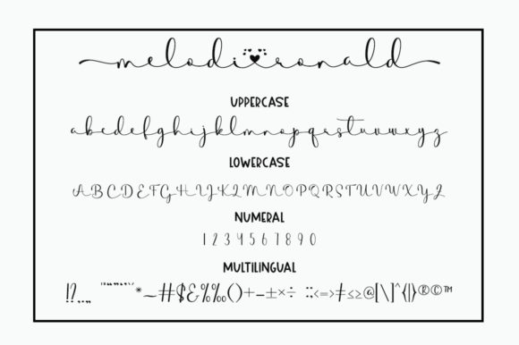 Memories Melodironald Font PNG with transparent background - Preview 5