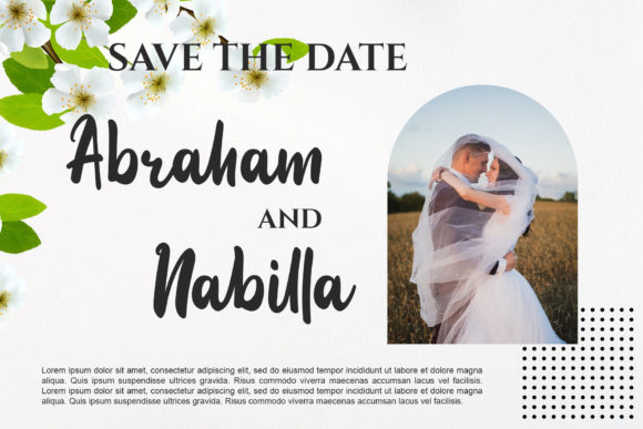 Michella Font PNG with transparent background - Preview 3
