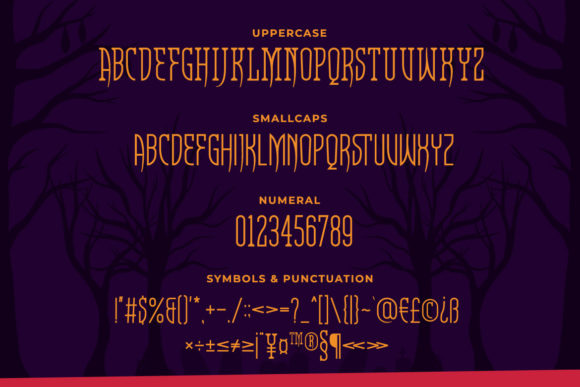Racula Font PNG with transparent background - Preview 1
