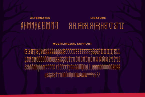 Racula Font PNG with transparent background - Preview 2