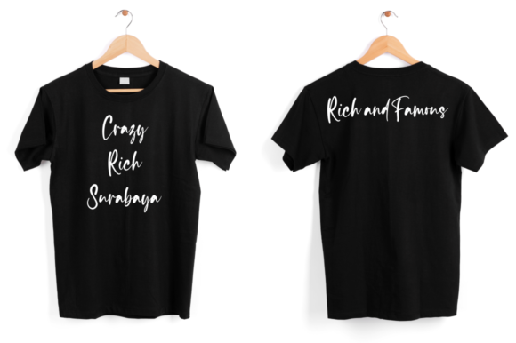 Rich and Famous Font PNG with transparent background - Preview 5