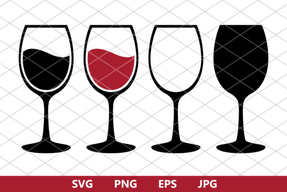 Wine Glass SVG Graphic by MLStudio  Creative Fabrica