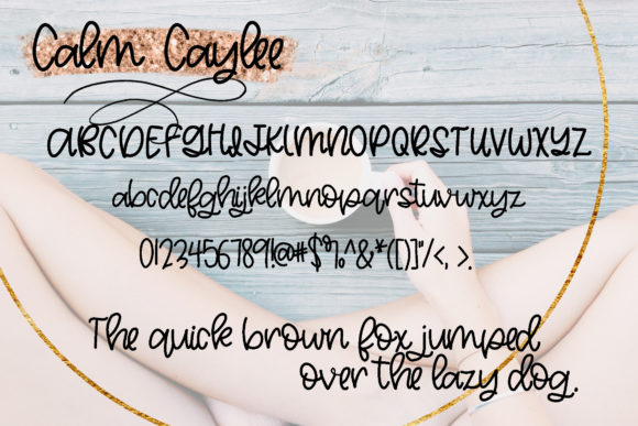Calm Caylee Font - Preview 1