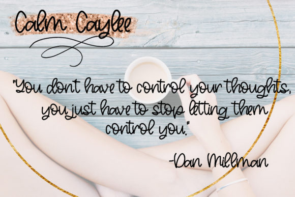 Calm Caylee Font - Preview 2