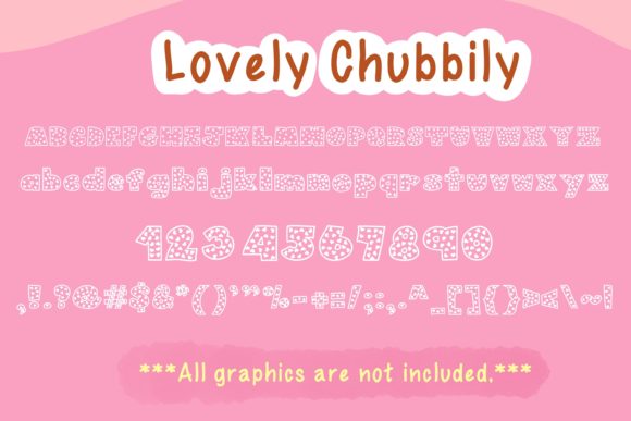 Chubbily and Lovely Chubbily Font - Preview 2