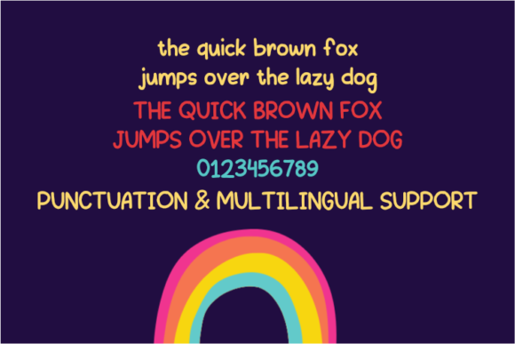 Drawing Rainbow Font - Preview 3