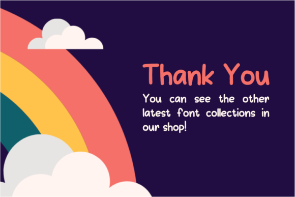 Drawing Rainbow Font - Preview 5