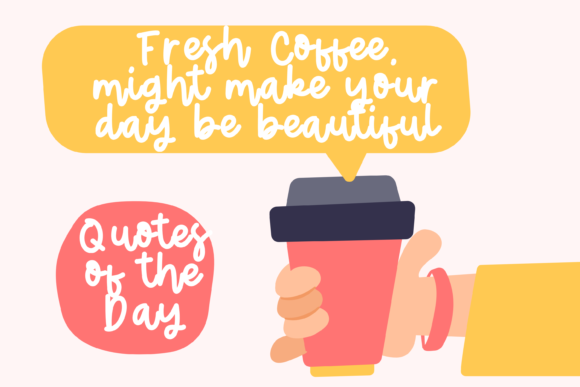 Fresh Beverage Font PNG with transparent background - Preview 2