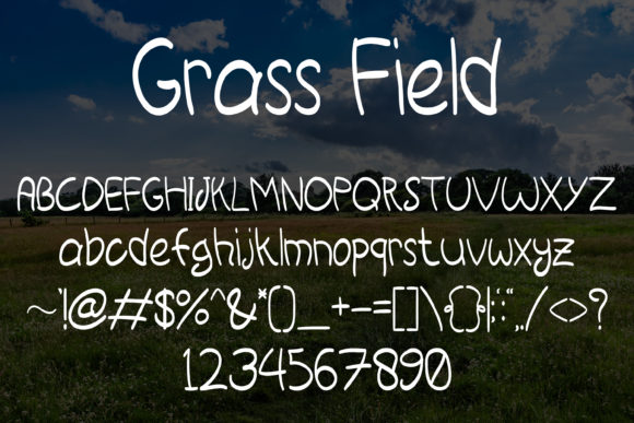 Grass Field Font - Preview 4