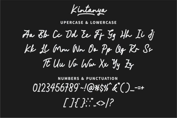Kintanya Font PNG with transparent background - Preview 3