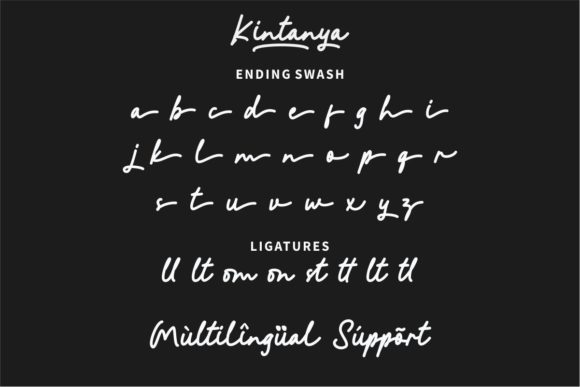 Kintanya Font PNG with transparent background - Preview 4
