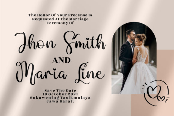 Marlyta Lovely Font PNG with transparent background - Preview 5