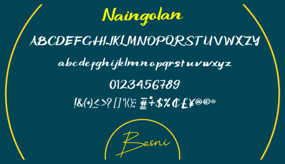 Naingolan Font PNG with transparent background - Preview 3