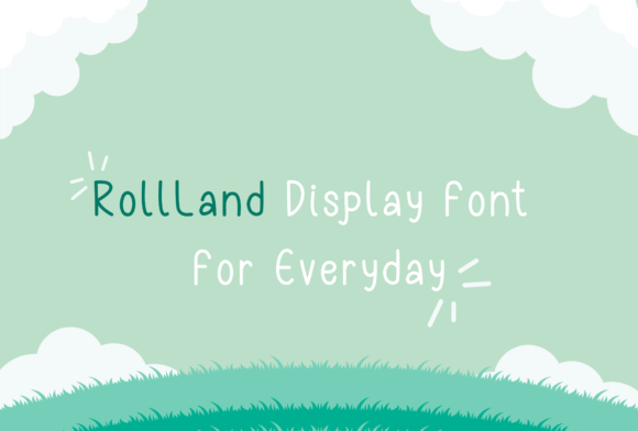 Roll Land Font PNG with transparent background - Preview 2
