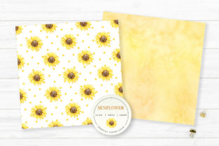 Sunflower Digital Paper Seamless Pattern Graphic by SipkaDesigns ...