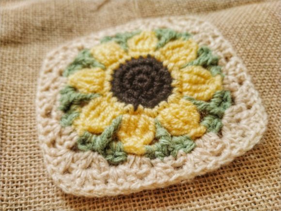 Sunflower Granny Square Pattern