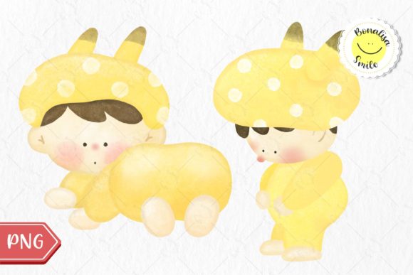 🐰Watercolor Cute Baby Belly and Butts👶 Graphic Illustrations By Bonalisa Smile