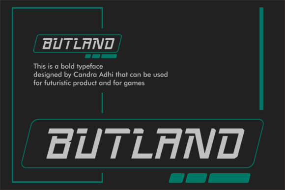Butland Font - Preview 1