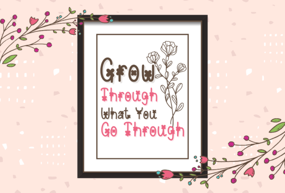 Butterfly Flowers Font - Preview 2