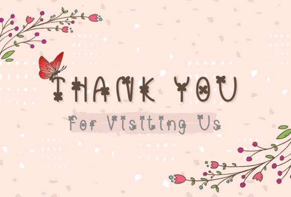 Butterfly Flowers Font - Preview 3