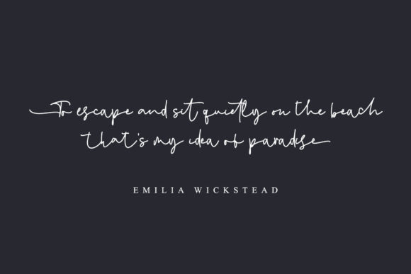 Emely Font PNG with transparent background - Preview 2