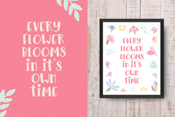 Floralista Font PNG with transparent background - Preview 1