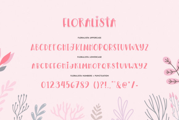 Floralista Font PNG with transparent background - Preview 6