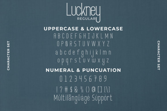 Luckney Font PNG with transparent background - Preview 2