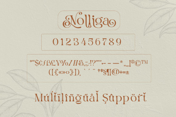 Nolliga Font PNG with transparent background - Preview 5