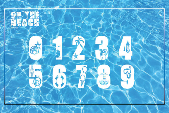 On the Beach Font PNG with transparent background - Preview 2