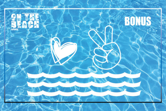 On the Beach Font PNG with transparent background - Preview 3
