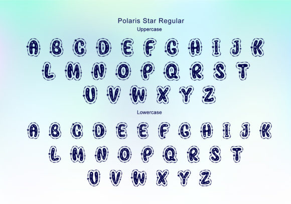 Polaris Star Font PNG with transparent background - Preview 6
