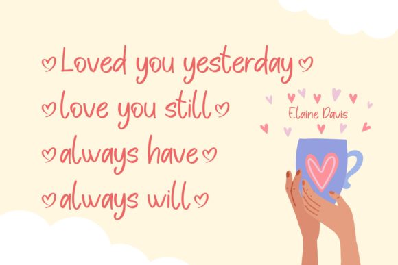 Pretty Sasa Font PNG with transparent background - Preview 2