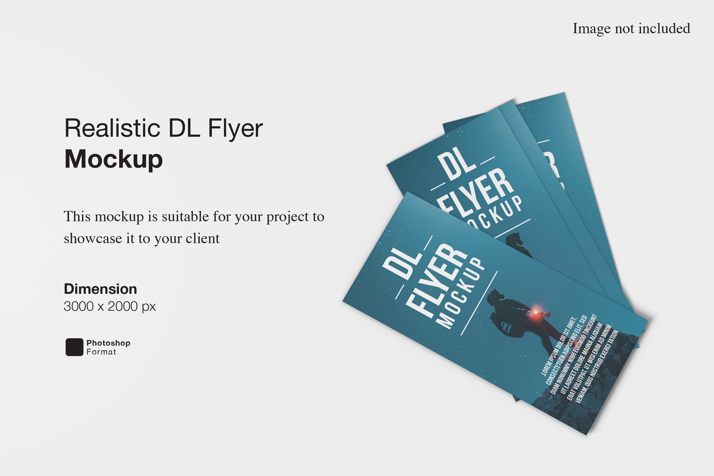 Realistic DL Flyer Mockup Graphic by Ian Mikraz · Creative Fabrica