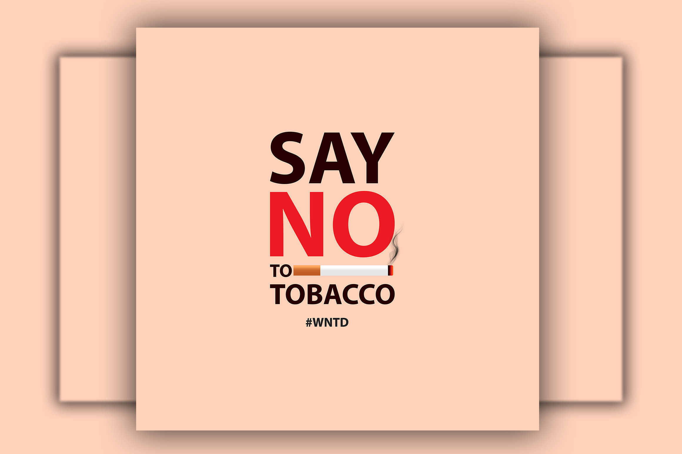 say no tobacco Say to No Tobacco, World No Tobacco Day Graphic by stromgraphix · Creative  Fabrica