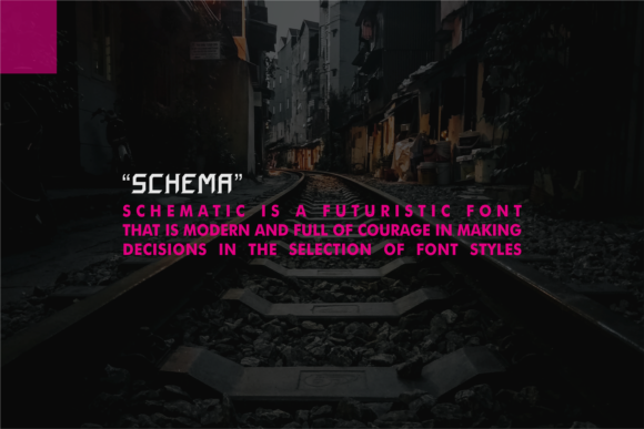 Schema Font PNG with transparent background - Preview 1