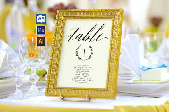 Wedding Seating Chart set, TOS_53