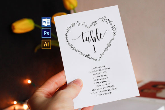 Wedding Seating Chart set, TOS_82