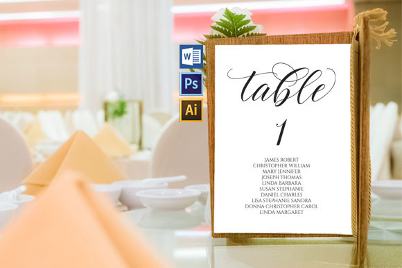 Wedding Seating Chart set, TOS_83