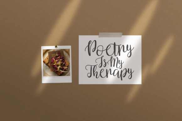 Beautiful Poetry Font PNG with transparent background - Preview 1