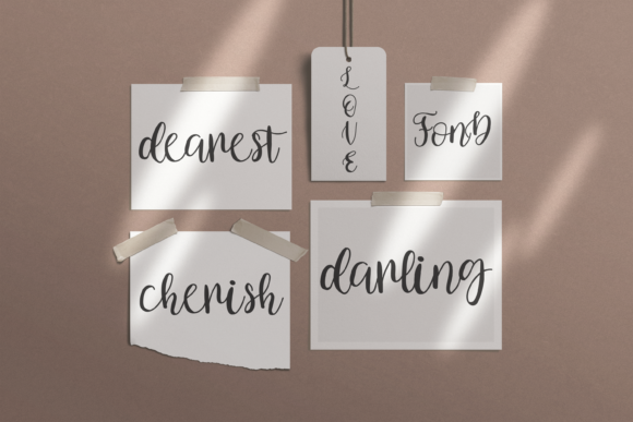 Beautiful Poetry Font PNG with transparent background - Preview 3