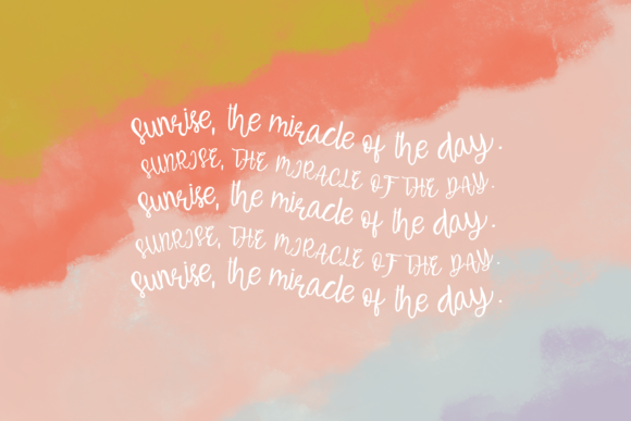 Beautiful Sunrise Font - Preview 2