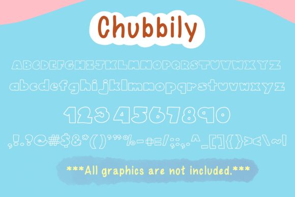Chubbily and PolkaDot Chubbily Font - Preview 1