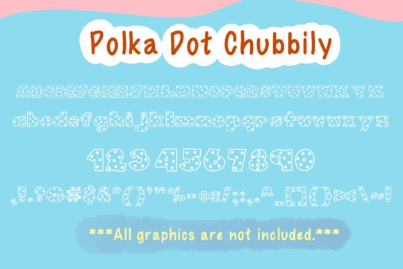 Chubbily and PolkaDot Chubbily Font - Preview 2