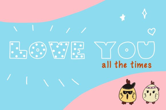 Chubbily and PolkaDot Chubbily Font - Preview 5