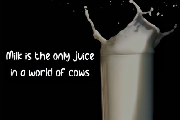 Cow Milk Font - Preview 2