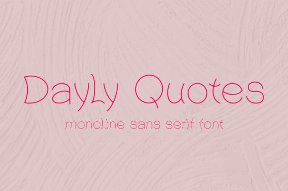 Daily Quotes Font PNG with transparent background - Preview 1