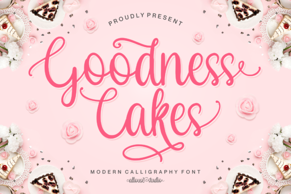 Goodness Cakes Script & Handwritten Font By allouse.studio