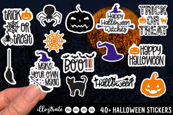 Halloween Stickers SVG | Halloween PNG