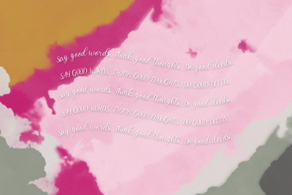 Heart Warming Font PNG with transparent background - Preview 2